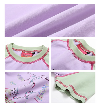 Camiseta Manga Corta Cuello Redondo con Contraste para Mujer - Image 20