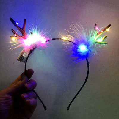 Diadema Luminosa con Astas Navideñas para Conciertos - Image 16