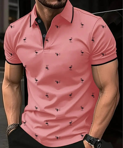 Camisa Casual Estampada con Cuello Solapa para Hombre - Image 30