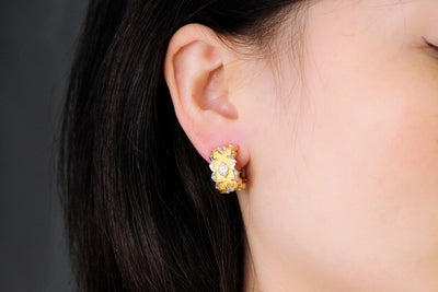 Aretes de Plata 925 Dorados con Estrella Ondulada - Image 8