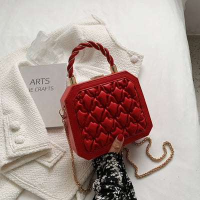 Bolso Cuadrado Pequeño PU Estilo Coreano con Cadena Elegante - Image 8