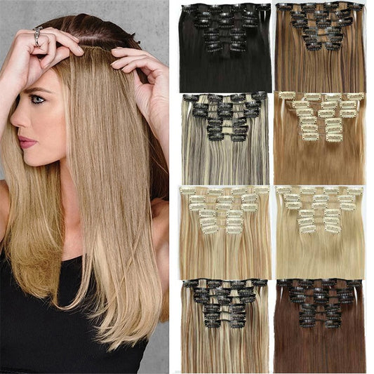 Set de 6 Extensiones de Cabello Liso Largo - Image 2