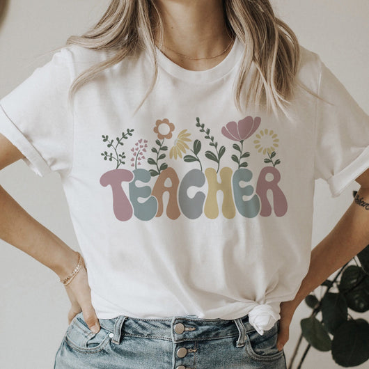 Playera Holgada con Letras Dulces - Cuello Redondo - Image 15