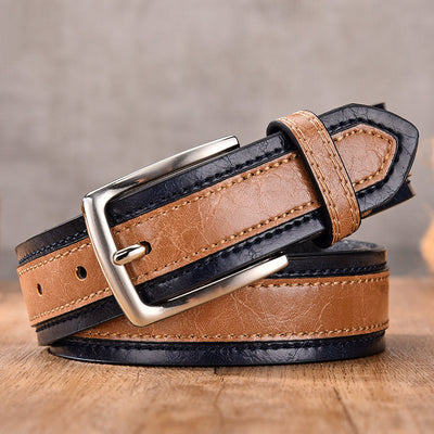 Cinturón Casual para Hombre con Juego de Colores