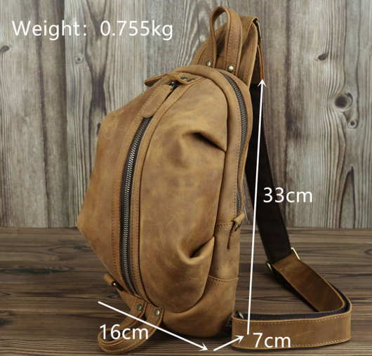 Bolso de Cuero Genuino Capacidad Grande Estilo Retro - Image 13