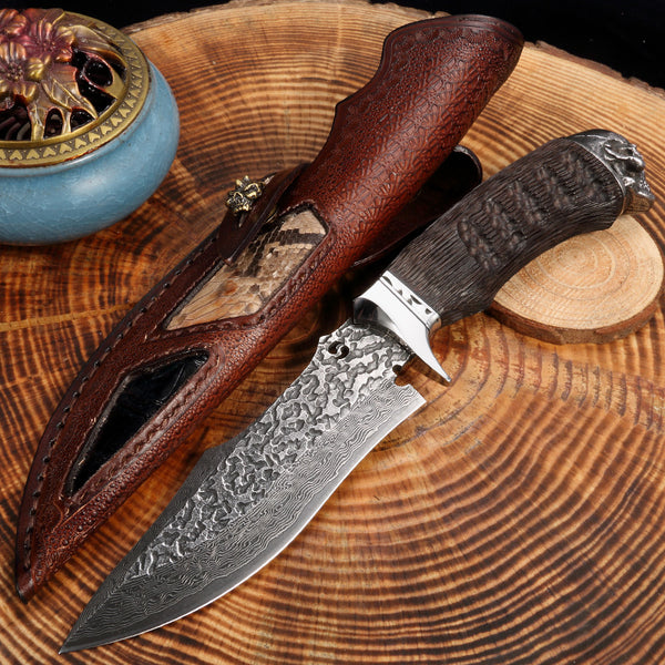 Cuchillo de Frutas Damascus God Of War - Hoja Afilada Profesional