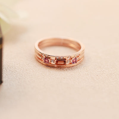 Anillo de Plata Esterlina Bicolor Elegante para Mujer - Image 11