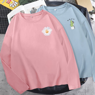 Camiseta de Algodón de Manga Larga para Mujer - Image 4