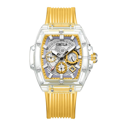 Reloj Luminiscente para Hombre con Caja Transparente - Image 12