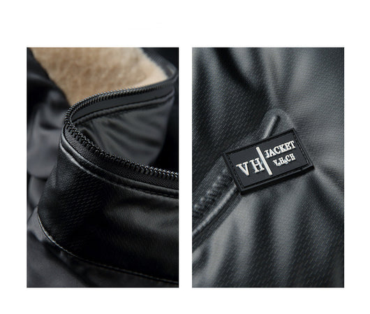 Chaqueta Impermeable con Plumón y Cuello de Lana para Hombre - Image 13