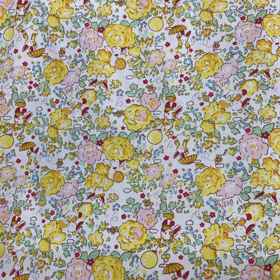 Tela Floral Ecológica de Algodón Twill para Niños - Image 8