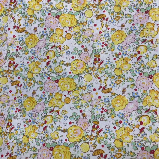 Tela Floral Ecológica de Algodón Twill para Niños - Image 8