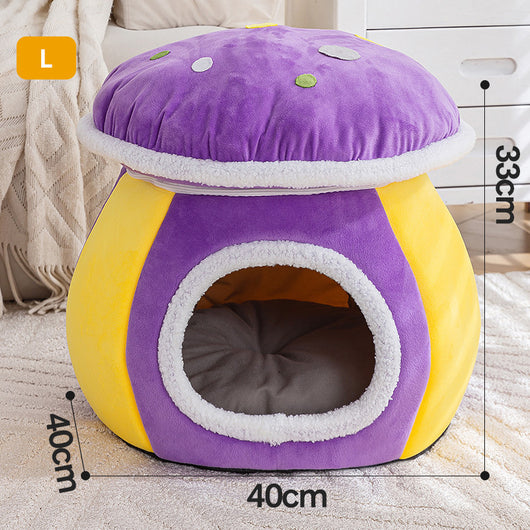 Nido Térmico Desmontable para Gatos y Conejos - Felpa Gruesa Invierno - Image 9