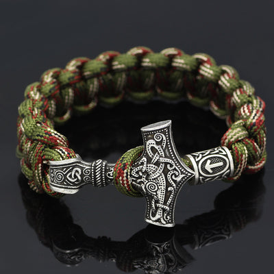 Pulsera Trenzada Martillo de Thor Vintage - Image 8