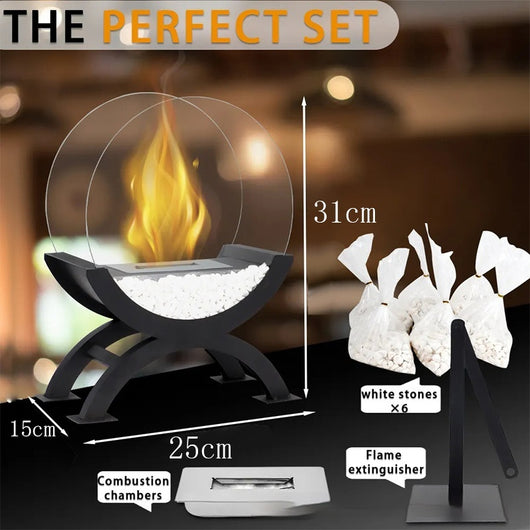 Lámpara Chimenea de Alcohol para Escritorio - Calefacción Decorativa para el Hogar - Image 10
