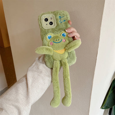 Funda de Celular Rana Peluda Extraíble con Diseño Cartoon - Image 6