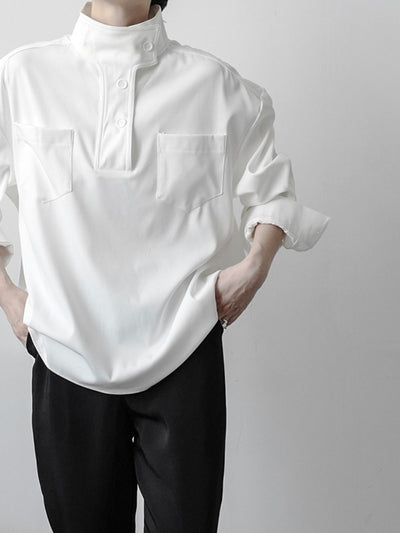 Camisa Casual Cuello Alto para Hombre - Image 4