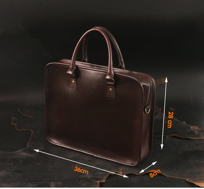 Bolsa Bandolera de Cuero Auténtico Vintage para Hombre - Image 8