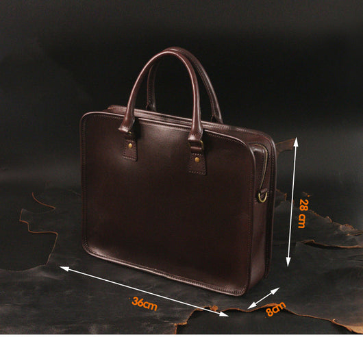 Bolsa Bandolera de Cuero Auténtico Vintage para Hombre - Image 8