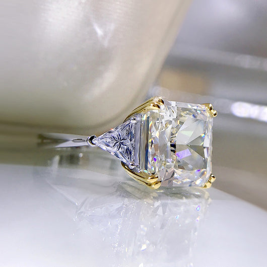 Anillo de Diamante Carbono Alto Estilo Europeo Americano - Image 2