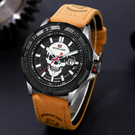 Reloj Deportivo Resistente al Agua con Calendario y Correa de Cuero - Image 12