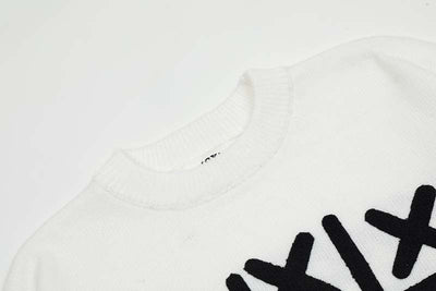 Camisa de Punto Vintage con Letras para Hombre - Image 12