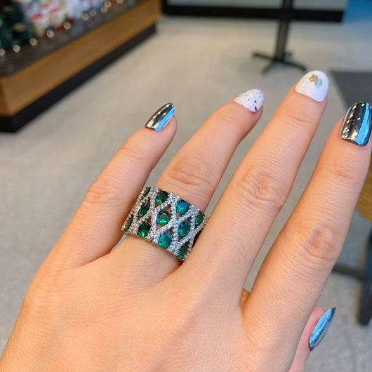 Anillo de Diamante Simulado Estilo Vintage para Mujer - Image 13