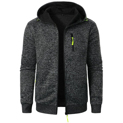 Cardigan Deportivo con Capucha Jacquard para Hombre - Image 3