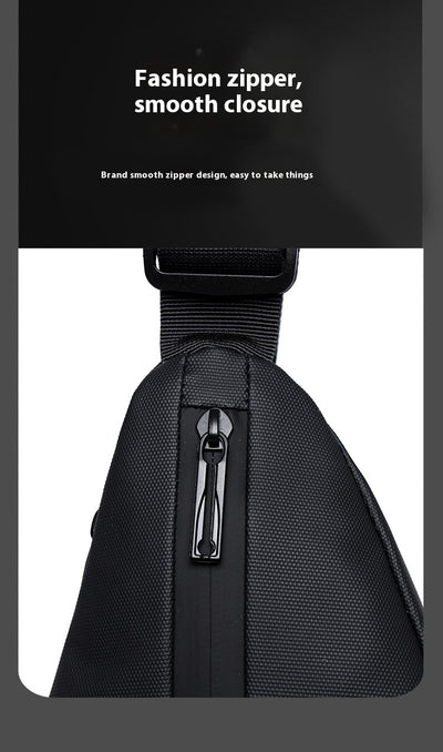 Bolsa Pecho Motociclista Derm Men Triangle - Crossbody Versátil - Image 18