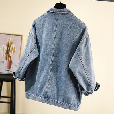Blusa Holgada Estilo Coreano Boyfriend Retro Harajuku para Estudiantes - Image 10