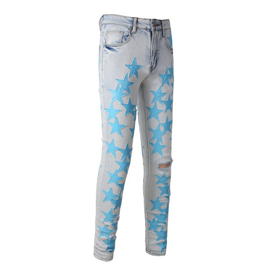 Jeans Slim Stretch Rotos de Moda Alta - Diseño Trendy XINGX - Image 4