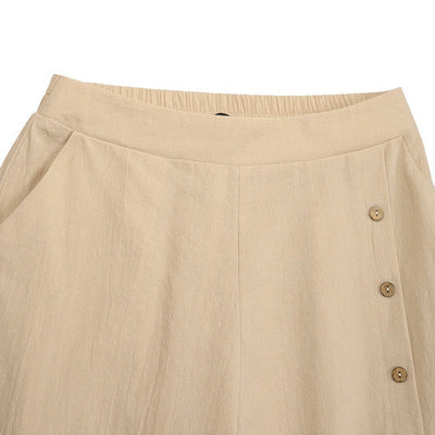 Pantalones Anchos con Abertura Cintura Alta Estilo Urbano Casual - Image 5