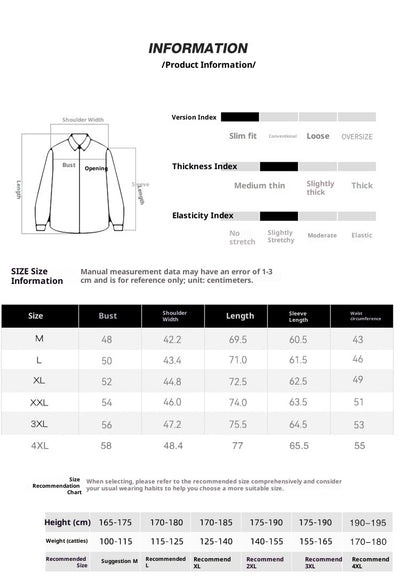 Camisa de Negocios Manga Larga Multicolor para Hombre - Image 12