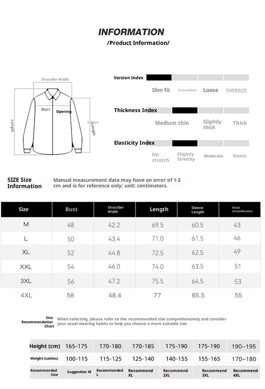 Camisa de Negocios Manga Larga Multicolor para Hombre - Image 12