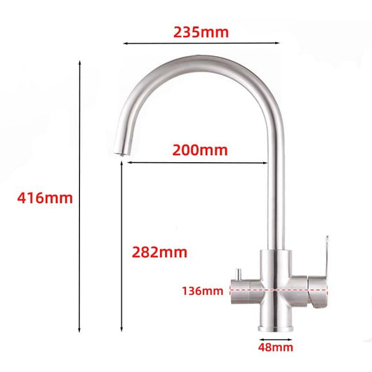 Grifo Purificador de Agua Fría y Caliente para Cocina y Lavado de Verduras - Image 11