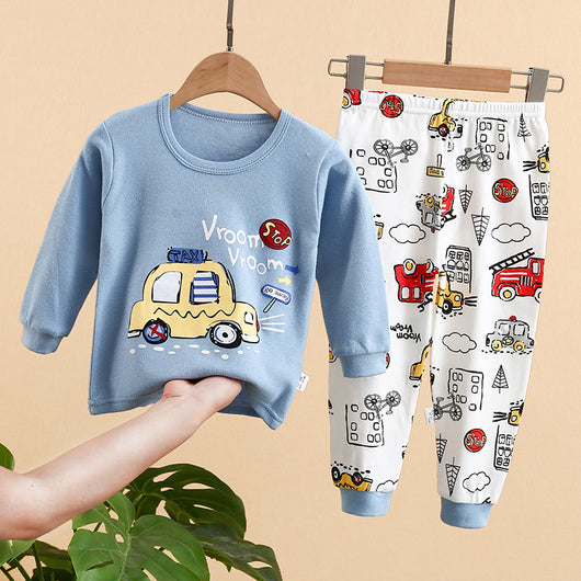 Pijama Infantil Estampado CUHK - Conjunto Cómodo para el Hogar - Image 27