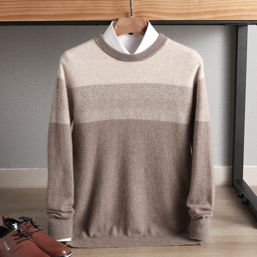 Suéter Grueso para Hombre Cuello Redondo Otoño Invierno Tallas Grandes - Image 9