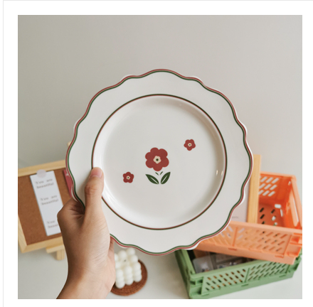 Plato Llano Cerámica Estilo Japonés Tulipán - Diseño Elegante y Funcional - Image 12