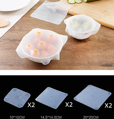 Film Elástico de Silicona Reutilizable para Alimentos - Cubierta Universal para Microondas y Refrigerador - Image 6