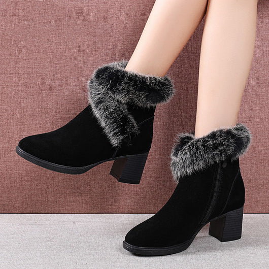 Botas de Nieve para Mujer con Forro de Conejo y Plantilla Térmica - Image 2