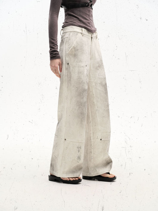 Overol Suelto Estilo Vintage con Detalles Desgastados - Image 9
