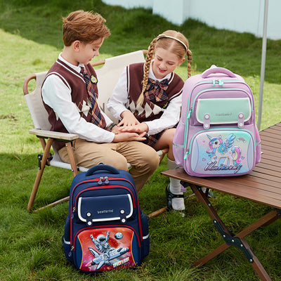 Mochila Escolar Grande Infantil Ligera con Diseño Cartoon