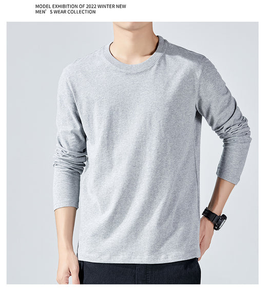 Camiseta Manga Larga Básica de Algodón para Hombre - Image 18