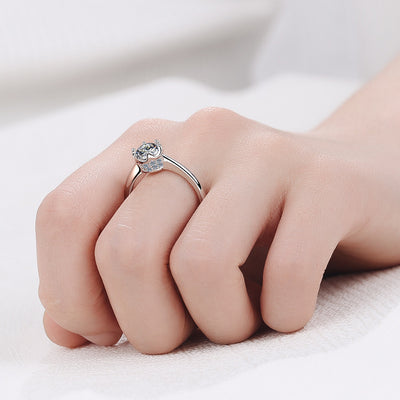 Anillo Pulsera de Seis Puntas con Diamante de 1 Quilate Tendencia Net Red - Image 8