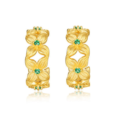 Aretes de Pétalos Lujo Asequible para Mujer - Image 8