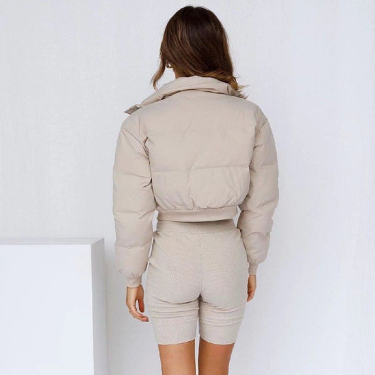 Chaqueta Suelta Cálida de Poliéster para Mujer - Image 36