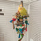 Juguete Desestresante para Loros - Material Natural con Cuerdas de Colores