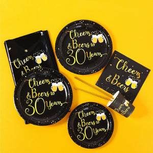 Set de Decoración para Fiesta de Cumpleaños con Estampado Creativo