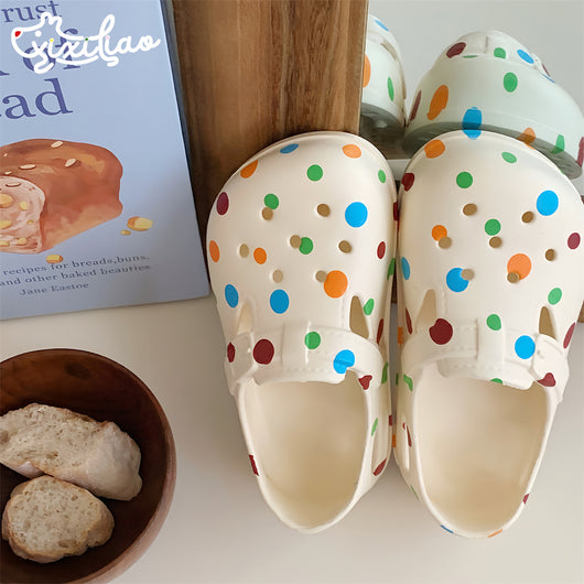 Sandalias Infantiles con Punta Reforzada y Lunares Adorables