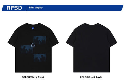 Playera Estampada Suelta para Parejas - Estilo Urbano - Image 7